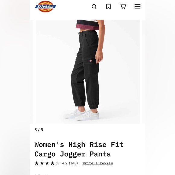 Women’s High Rise Fit Cargo Jogger Pants - Picture 3 of 9